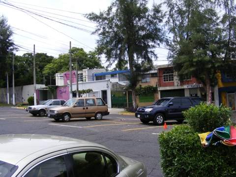 Some shops along the Avenida La Revolucion near the                Sheraton Hotel and the Museo de Arte