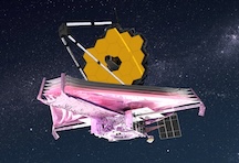 Artist's concept of the JWST in space