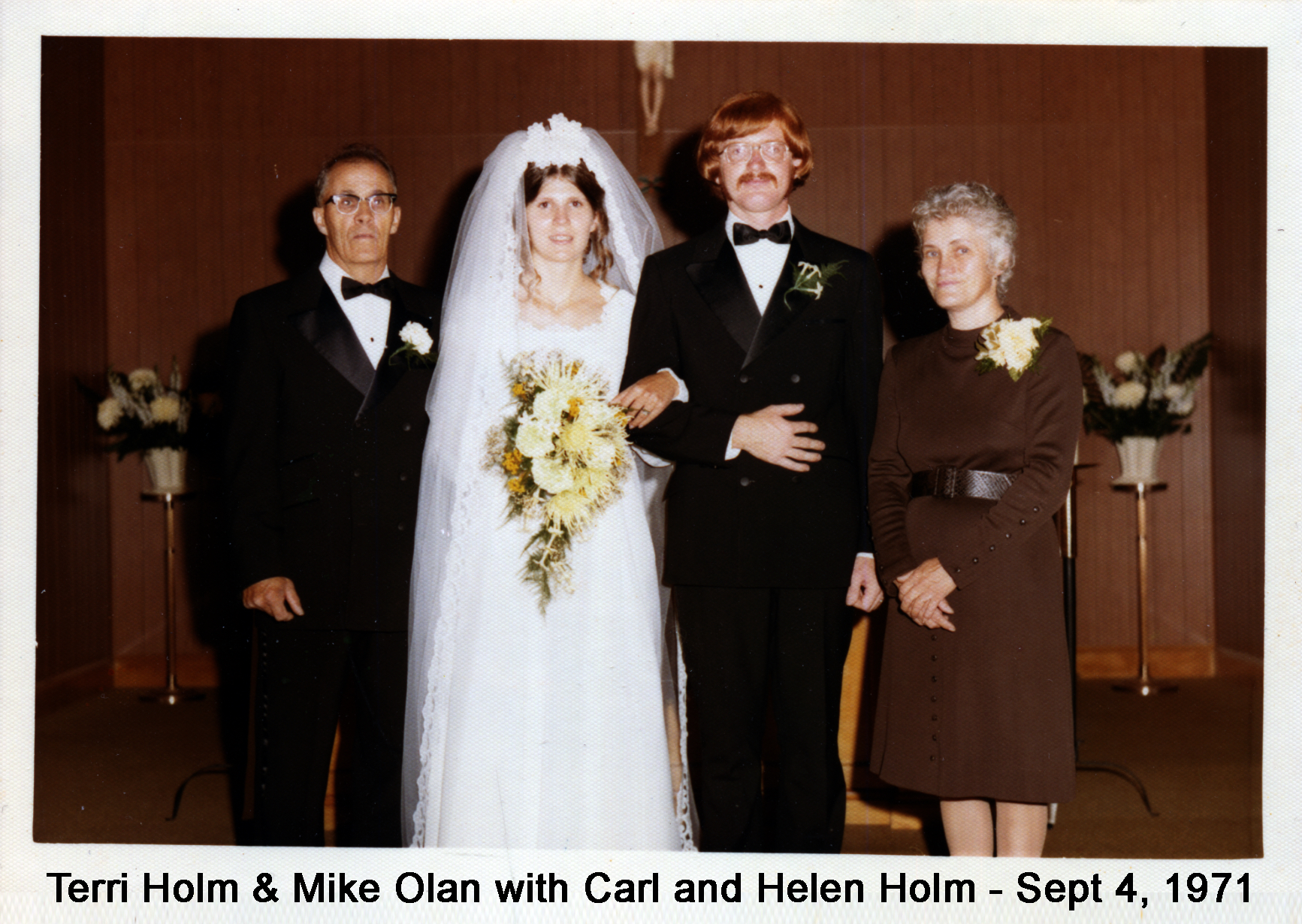 Terri and Michael with Dad and Mom Holm