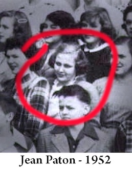 1952 High school yearbook photo of Jean Paton