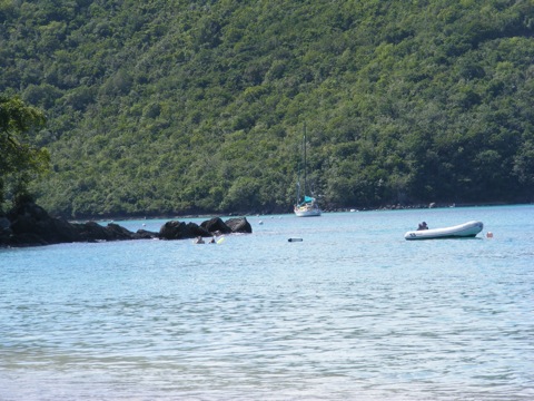 The west end of Little Maho
        Bay