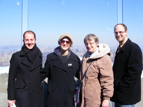 Chris Willets, CJ, Doug and Gail on the 79th floor of 30 Rockefeller Plaza