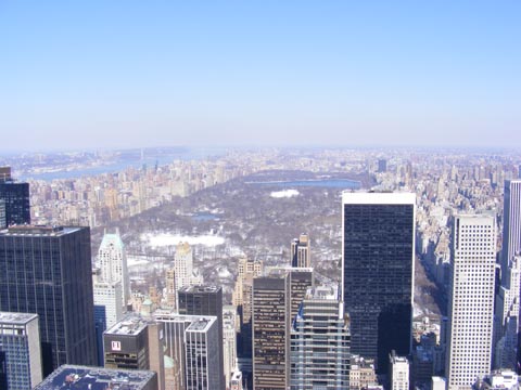 Central Park and Upper Manhattan seen from Top of the Rock