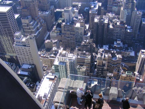 Looking down from the Top of the Rock