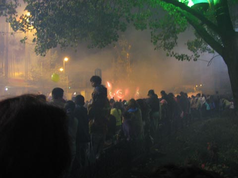 Fireworks for the festival of Corpus Cristi