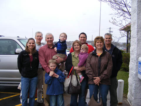 Carl Holm with his family and siblings