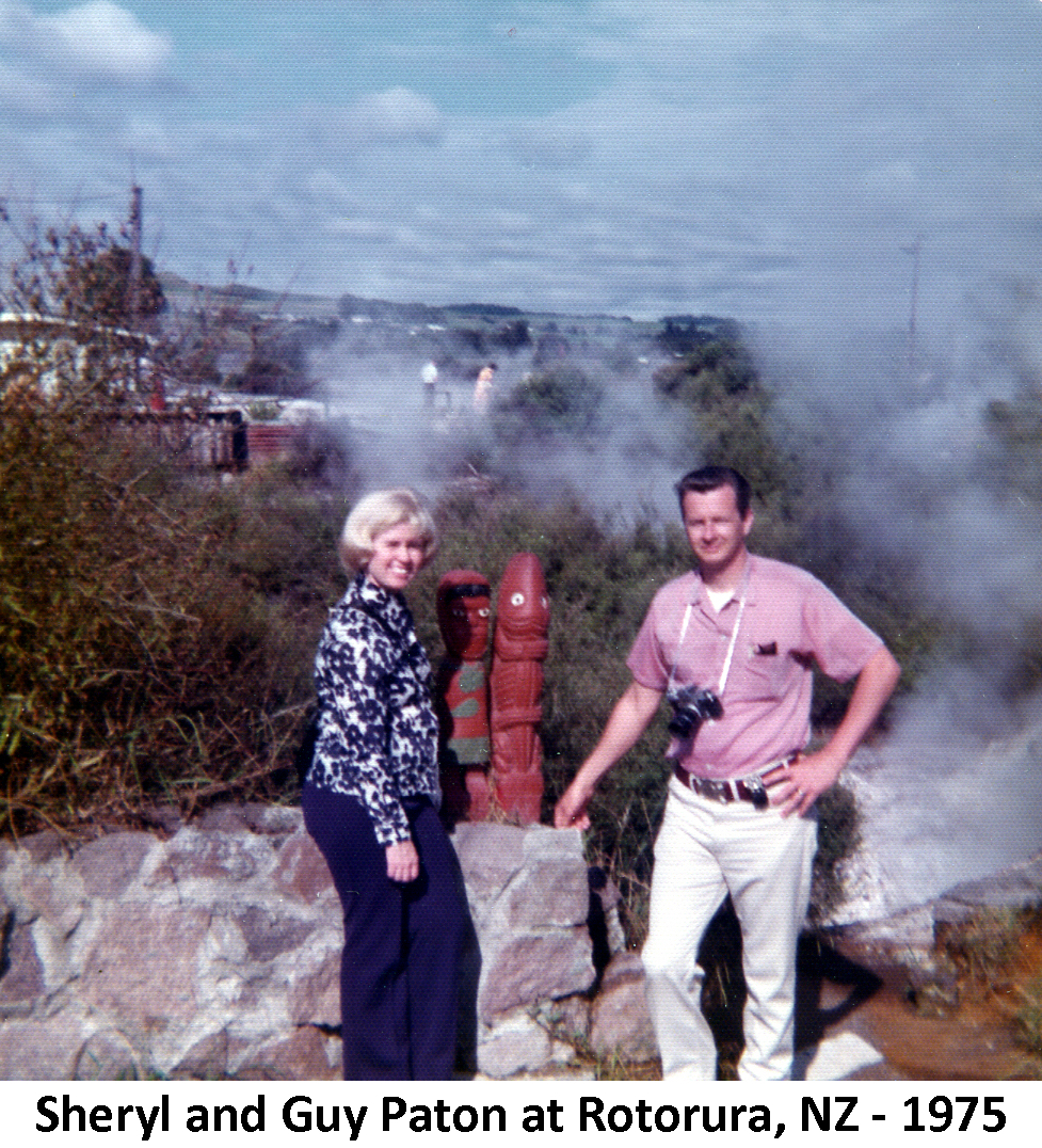 Sheryl and Guy Paton in Rotorua, New Zealand
